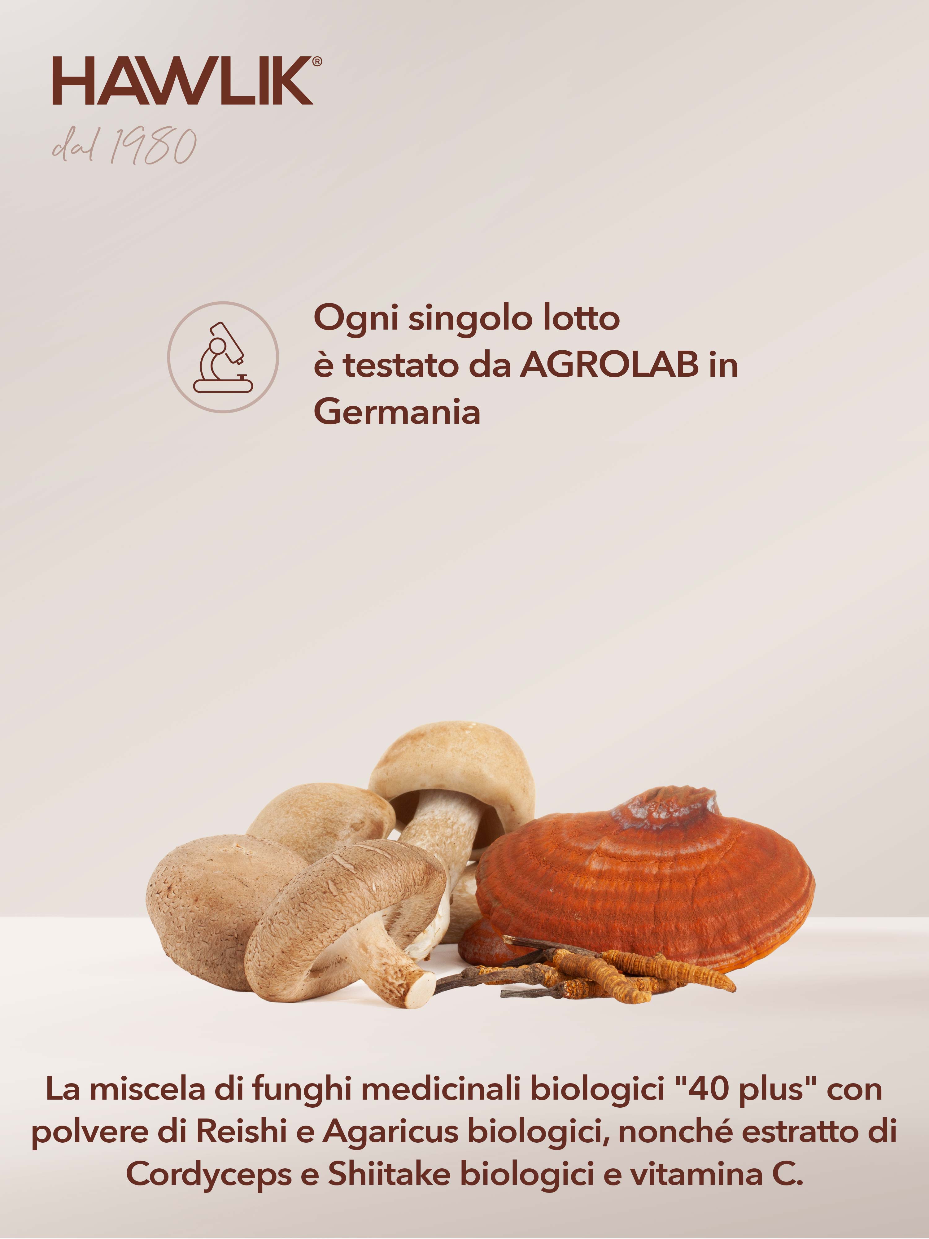 HAWLIK 40 plus miscela di funghi