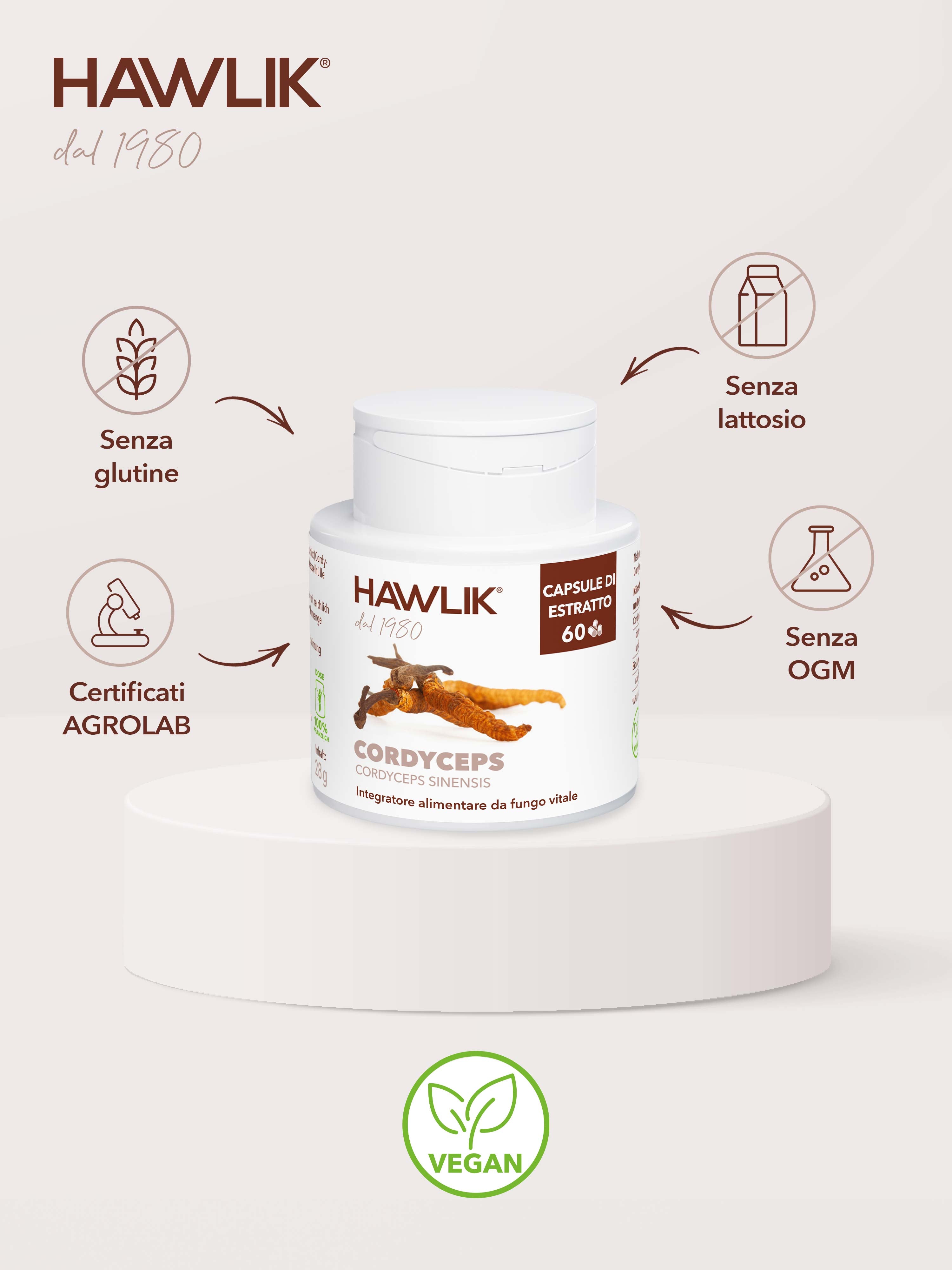 HAWLIK Cordyceps CS-4 estratto in capsule