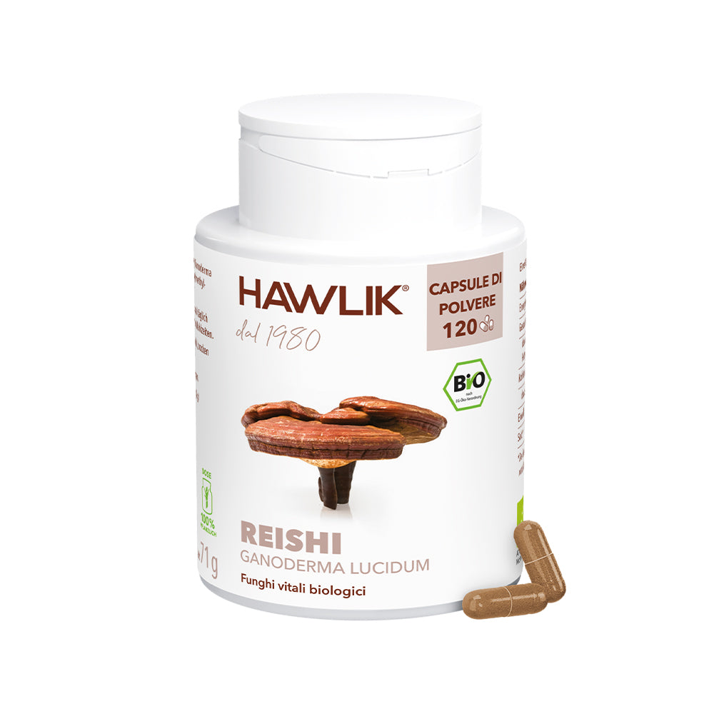 HAWLIK Reishi biologico capsule in polvere