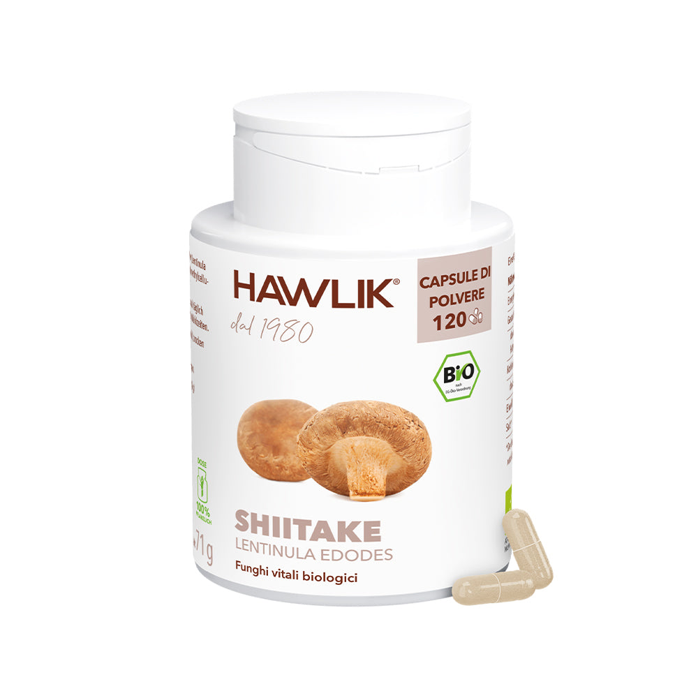 HAWLIK Shiitake biologico capsule in polvere