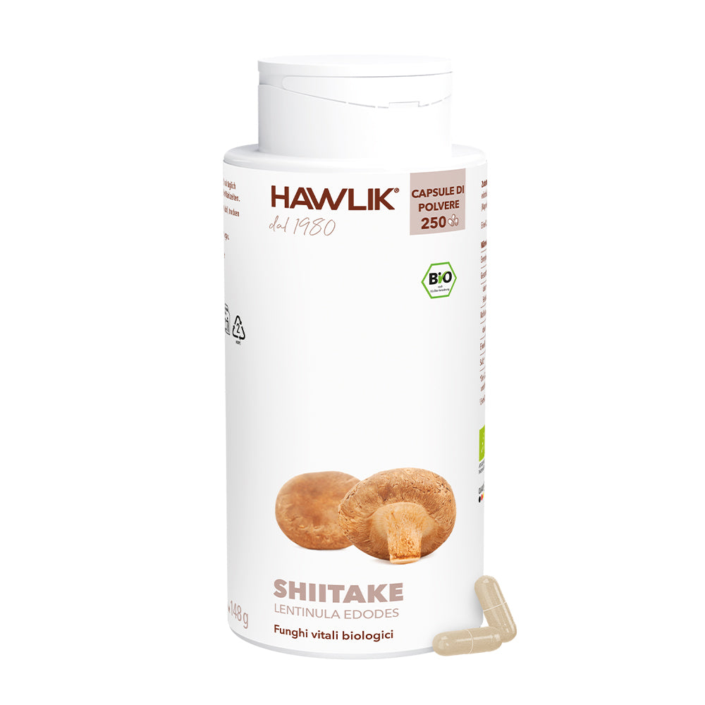 HAWLIK Shiitake biologico capsule in polvere