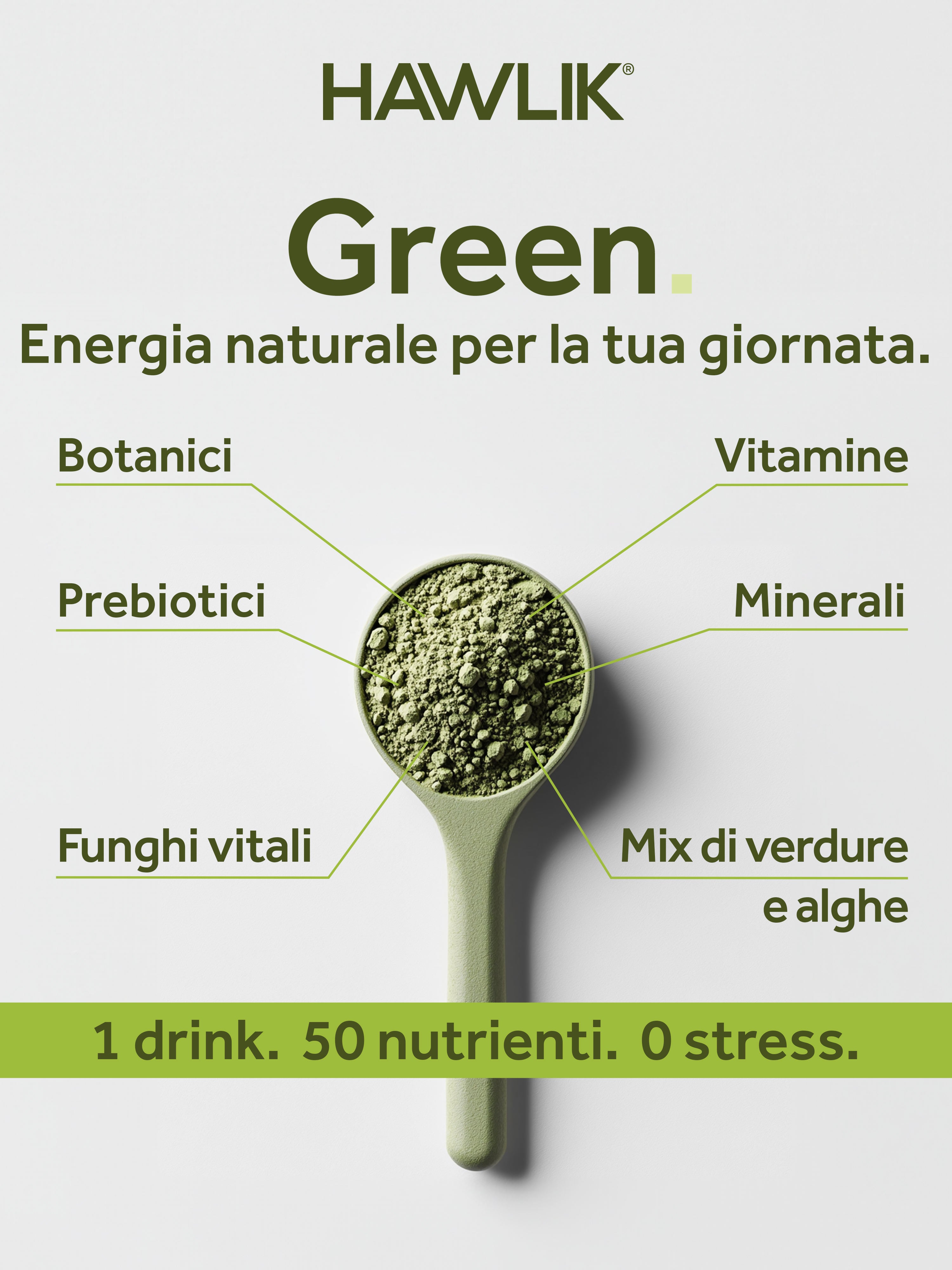 Green: panoramica di tutti gli ingredienti