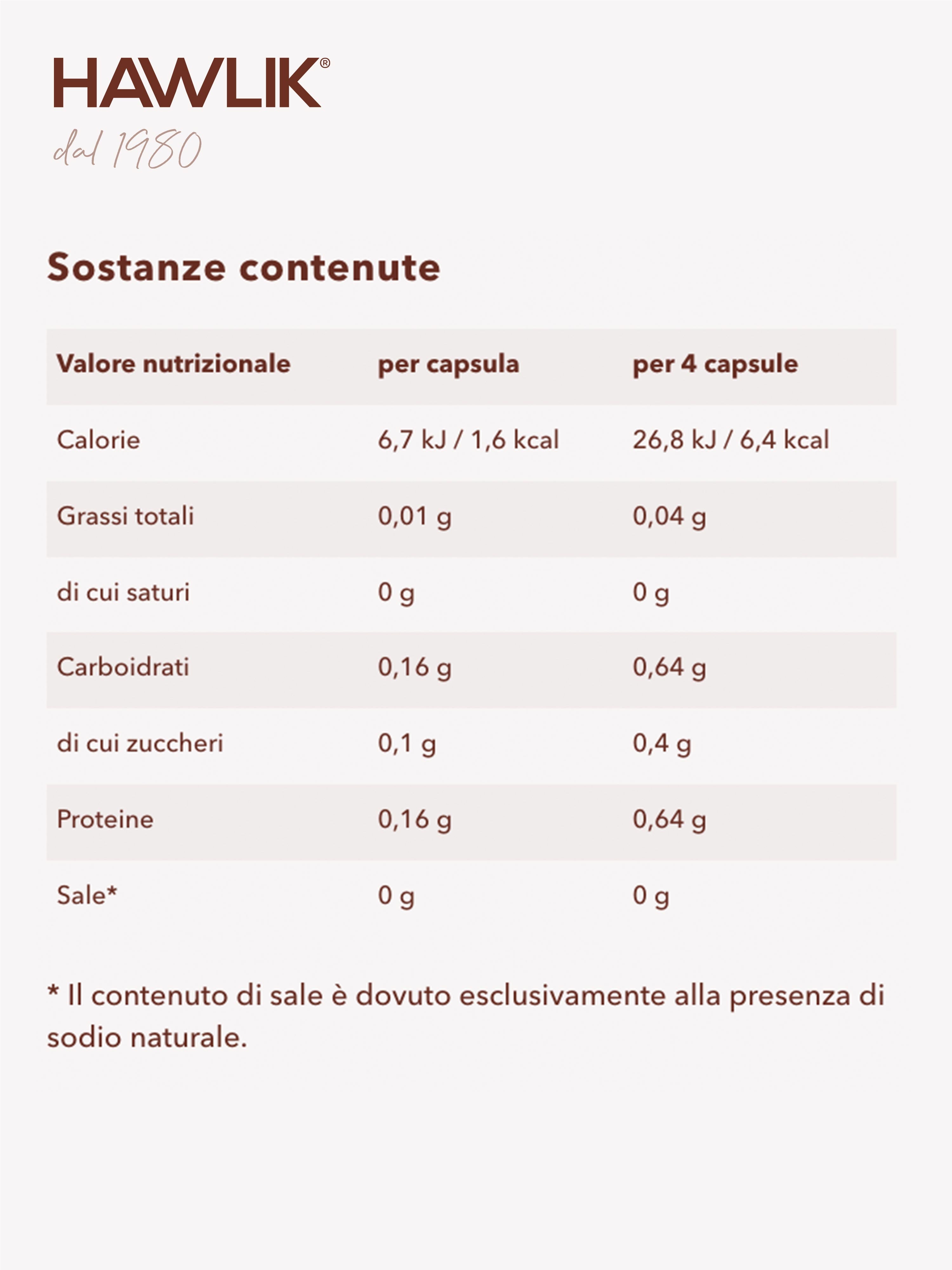 HAWLIK Agaricus biologico capsule in polvere
