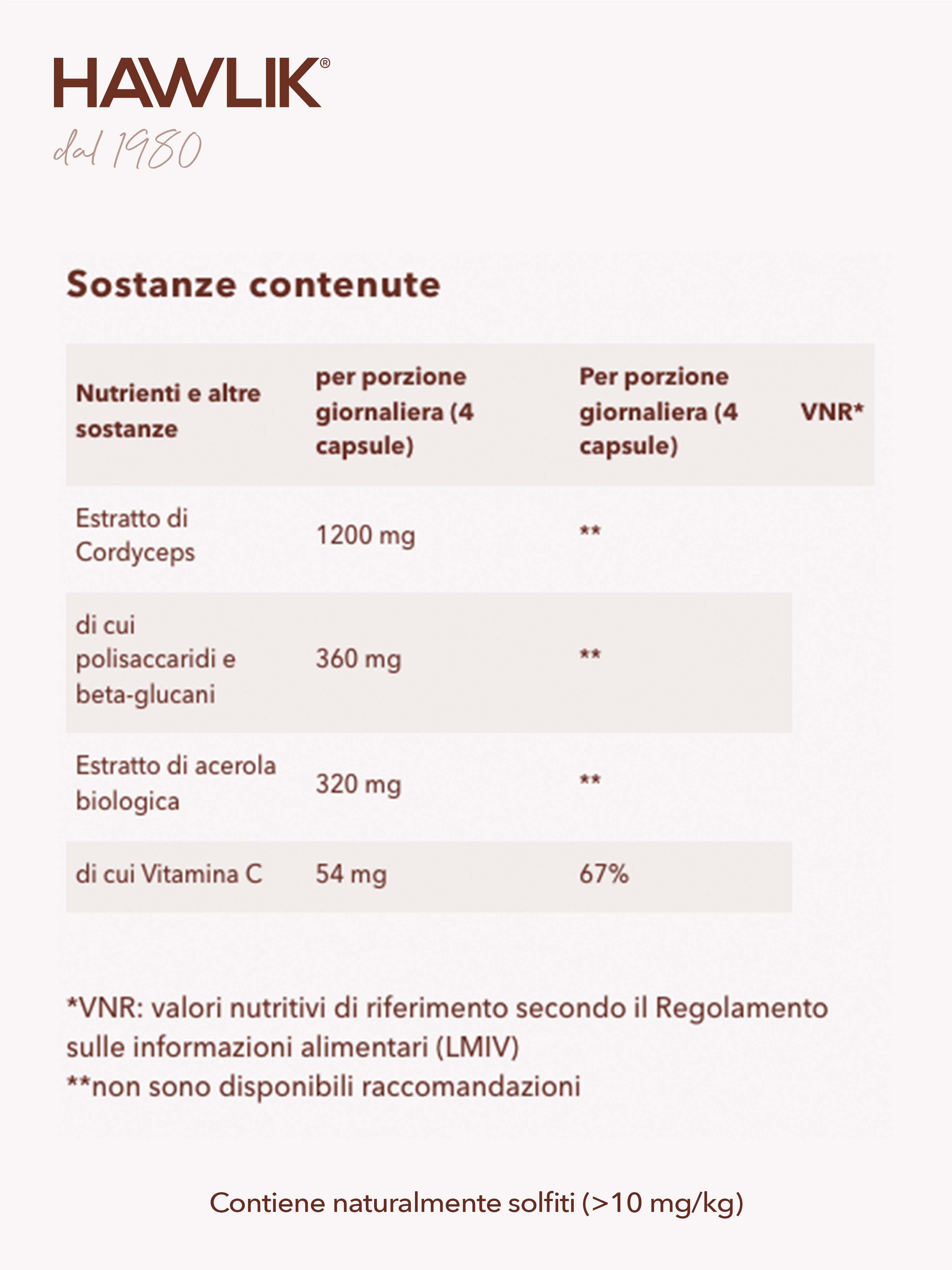 HAWLIK Cordyceps CS-4 estratto in capsule