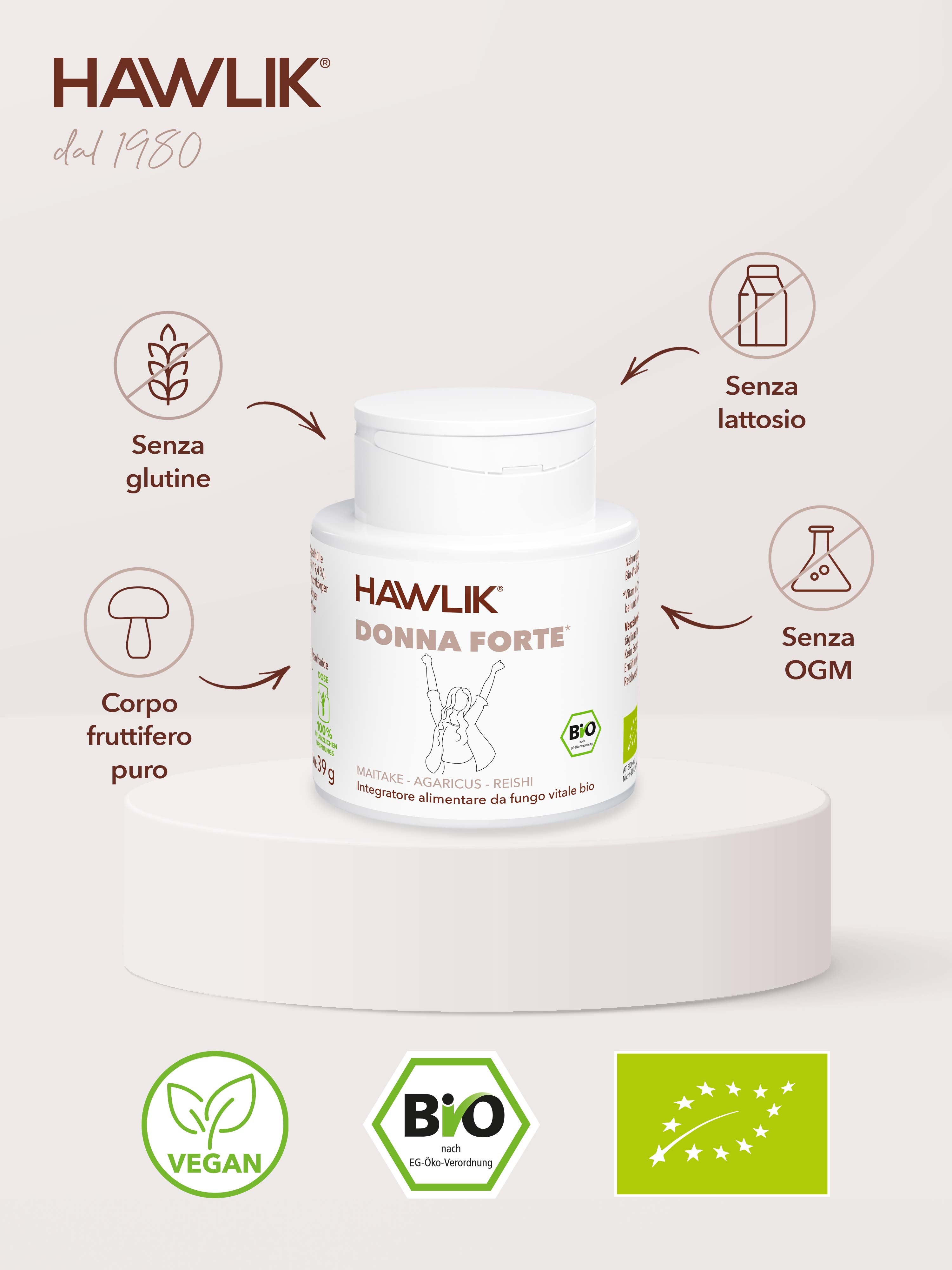 HAWLIK Donna forte miscela di funghi