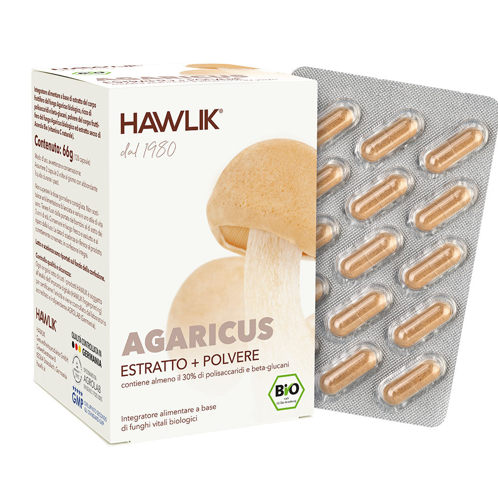 HAWLIK Agaricus biologico estratto + polvere
