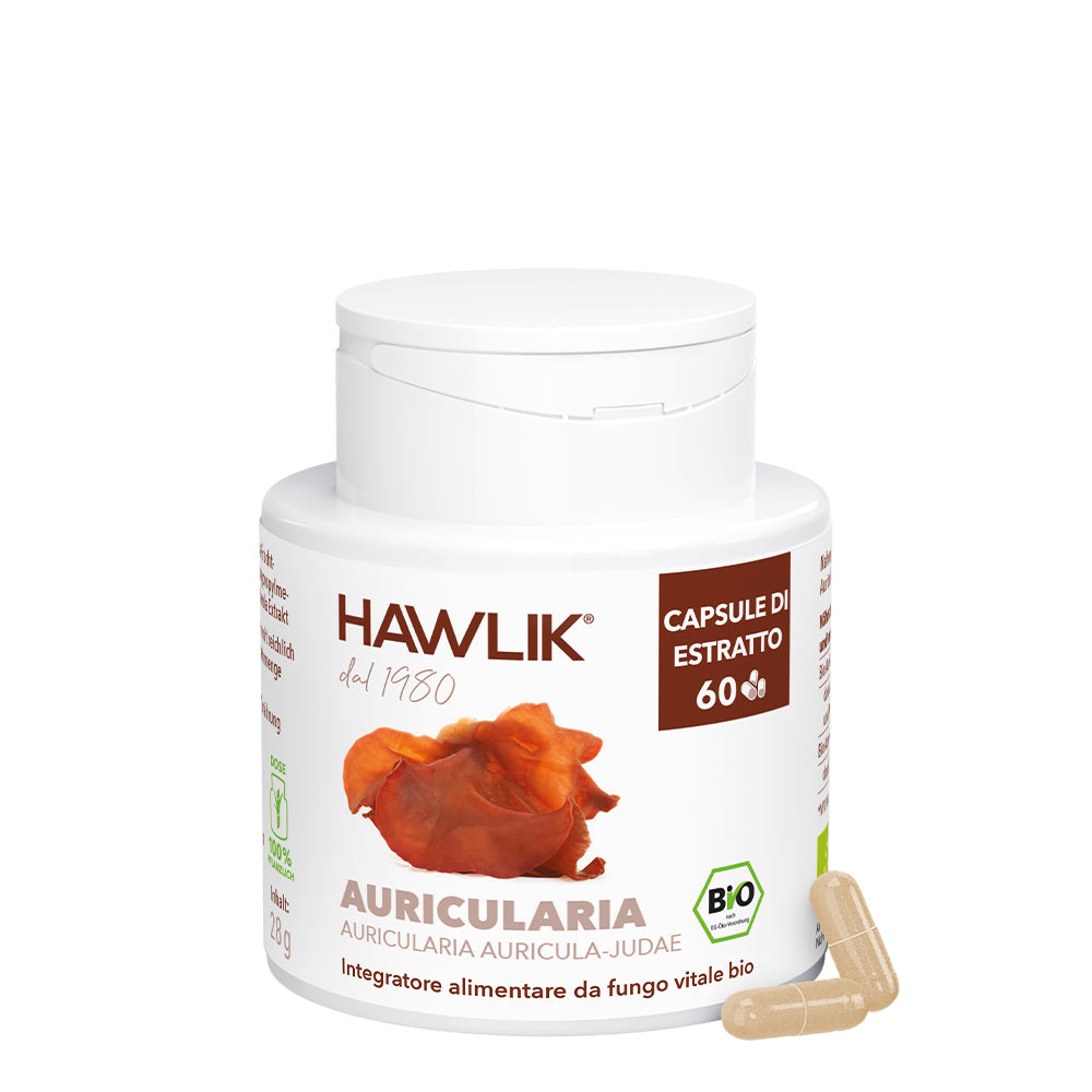 HAWLIK Auricularia biologico estratto in capsule