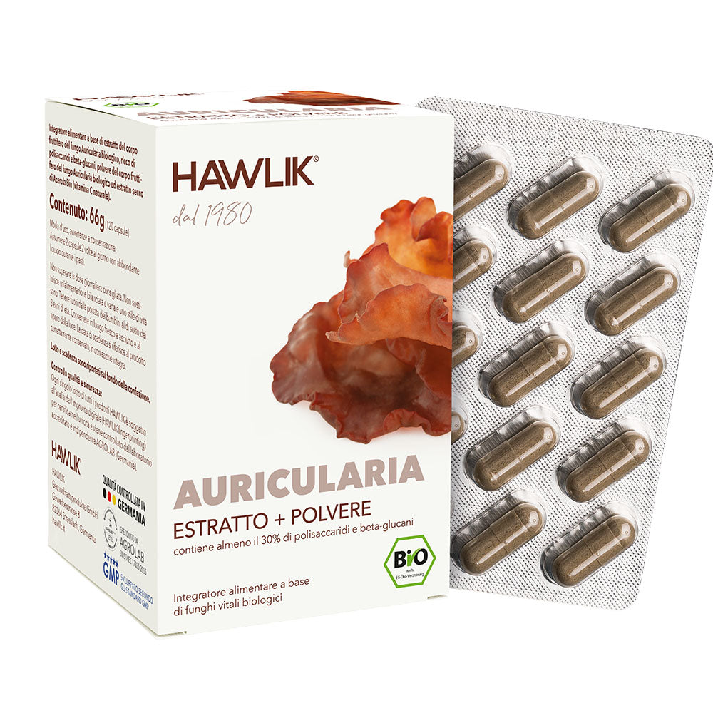 HAWLIK Auricularia biologico estratto + polvere