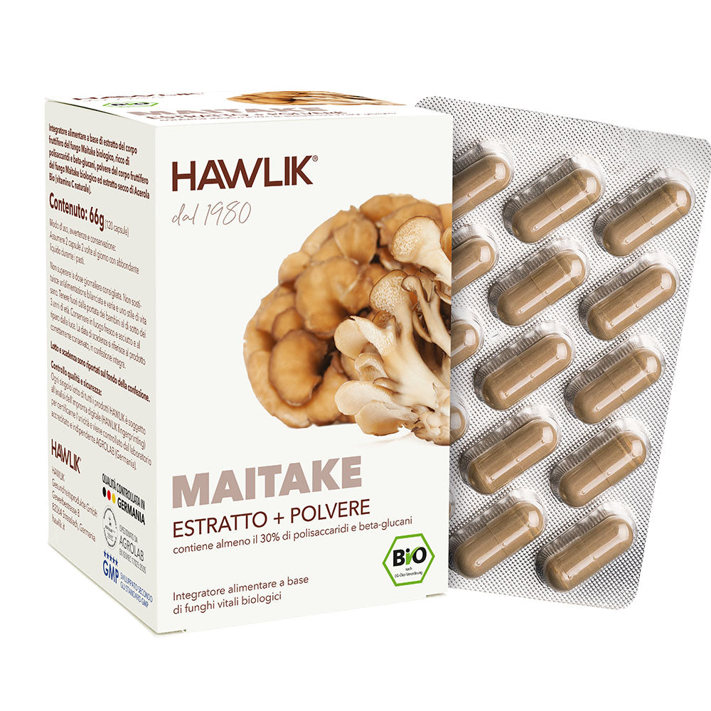 HAWLIK Maitake biologico estratto + polvere in
