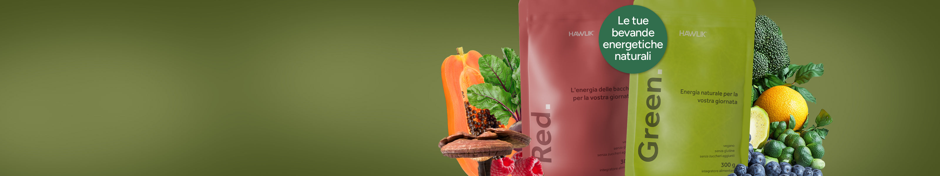 Le tue bevande energitiche naturali Green + Red