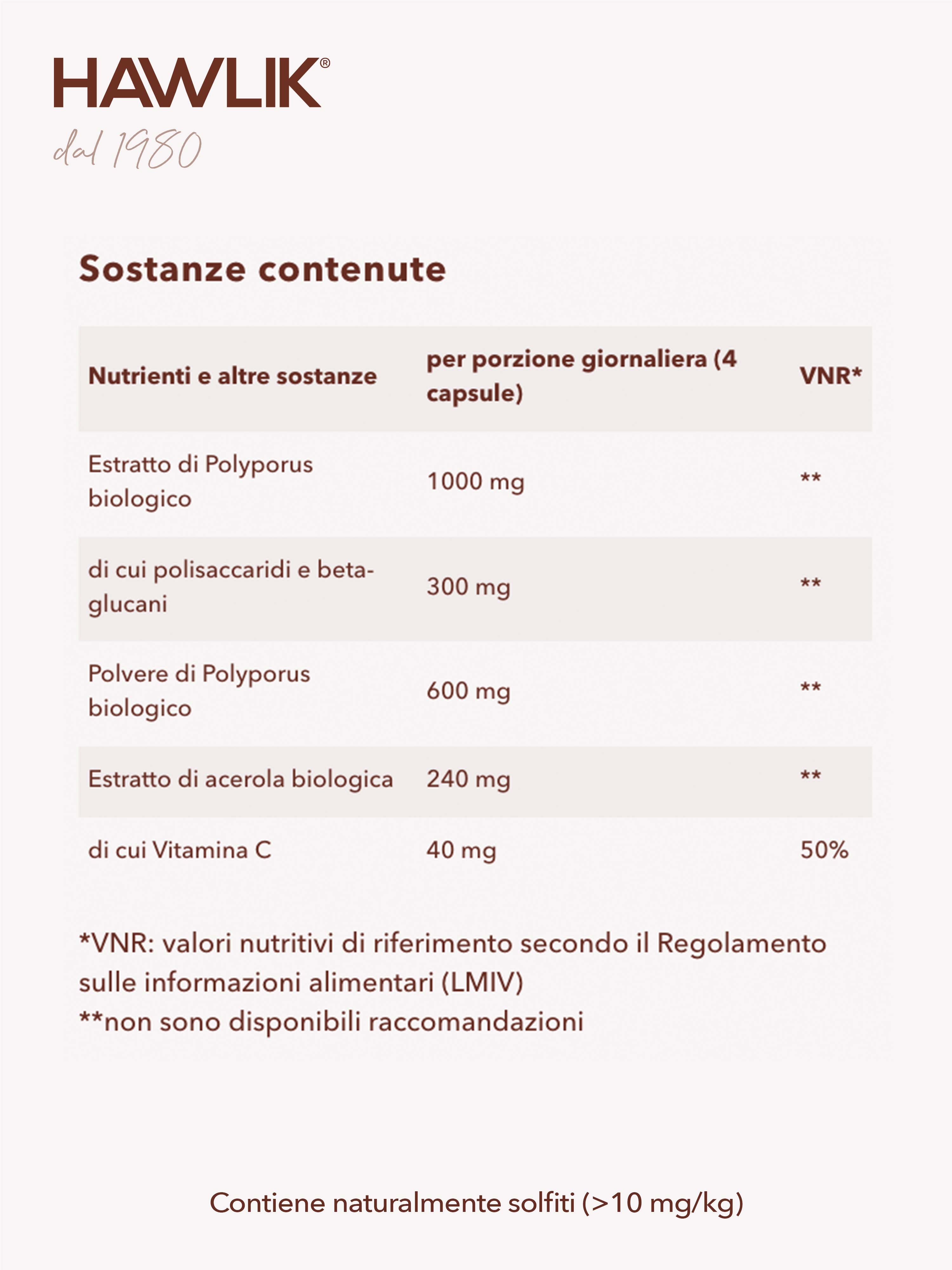 HAWLIK Polyporus biologico estratto + polvere